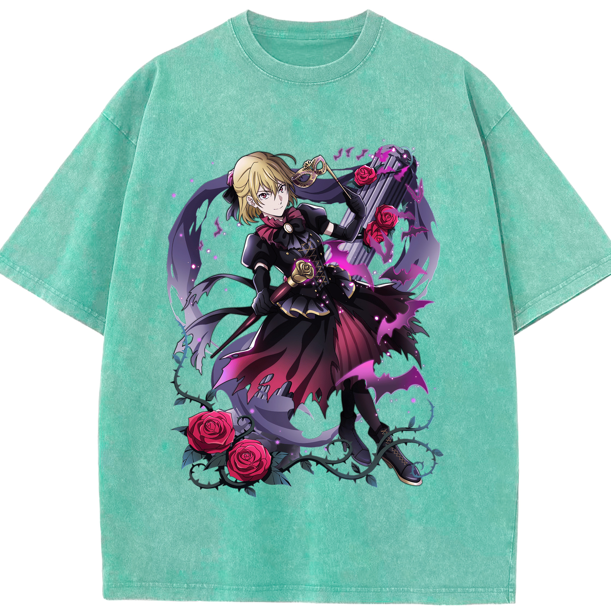 （画像用） 文豪ストレイドッグス Bungo Stray Dogs 綿100% ヴィンテージ風 半袖Tシャツ（フロントプリント）